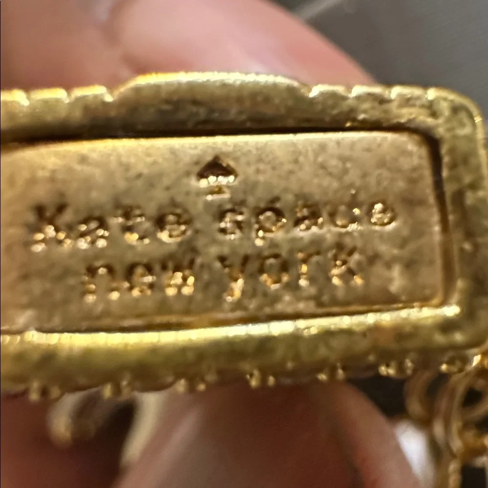 Kate Spade Gold Charm Bracelet with Pearl and Gem Accents - Picture 6 of 6
